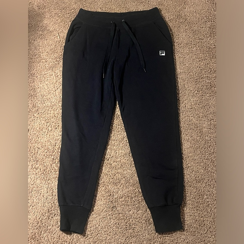 Black FILA Sweatpants with Pockets